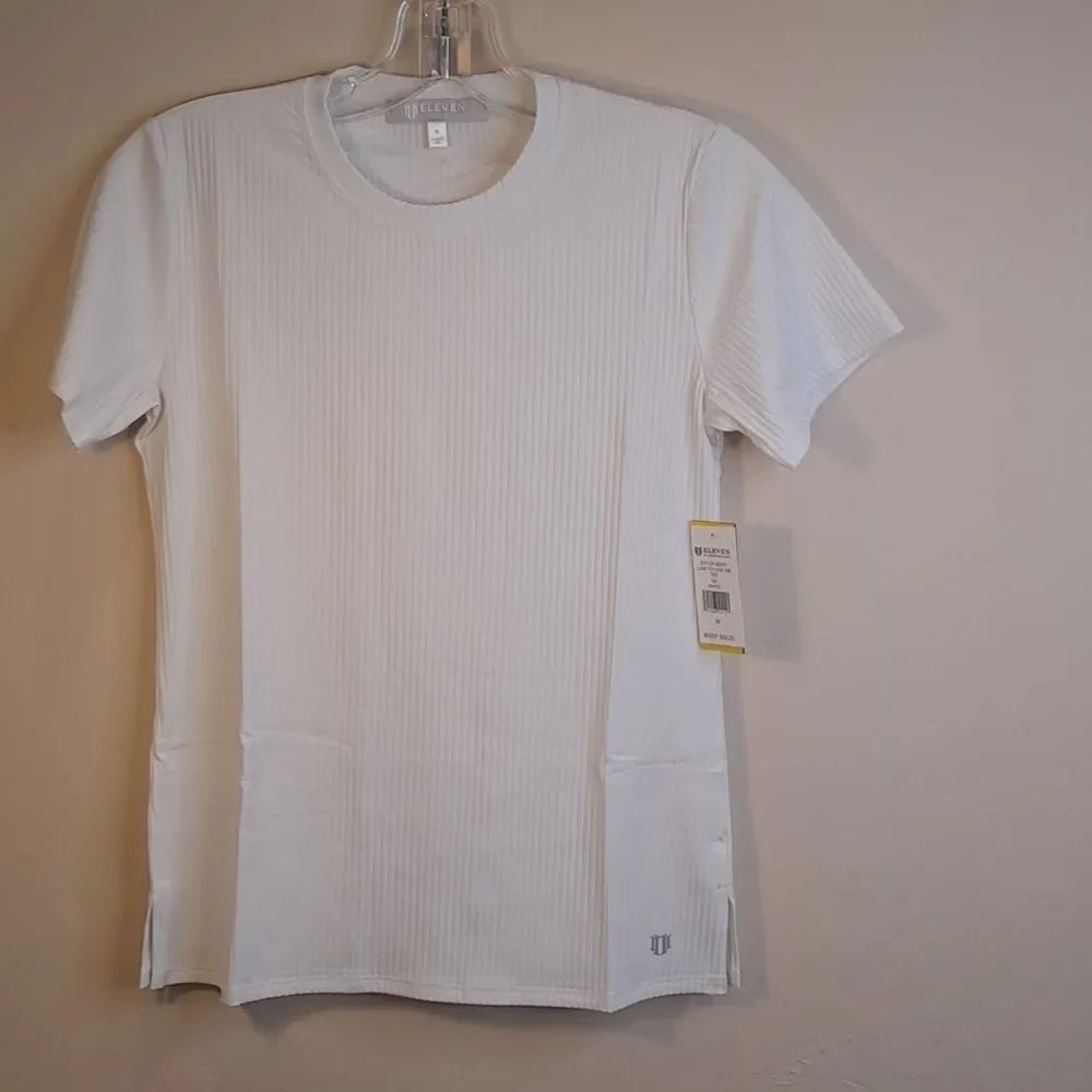 EleVen by Venus Williams Women's Love to Love Rib Tee Medium